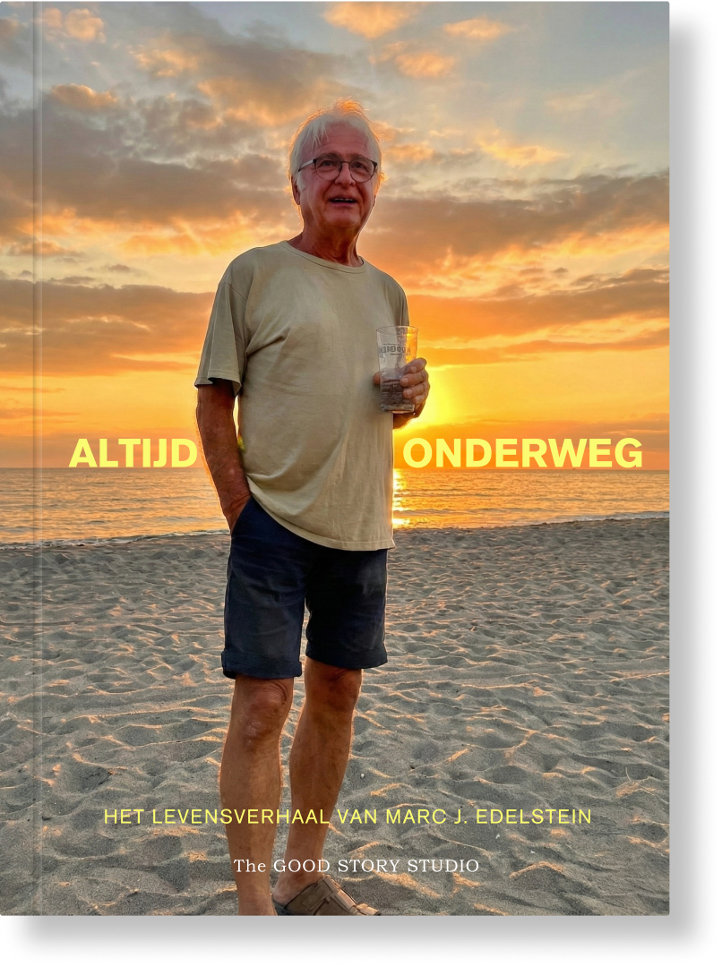 Het boek dat ik maakte met mijn vader, een man die nooit stilstaat. Van Afrika tot Singapore, van motortrips tot vrachtwagenkonvooien, van een scheepswerf in Dubai tot een beddenfabriek in Maleisië: Marc leefde zijn leven met open vizier, koppig optimisme en een onverwoestbare drang naar vrijheid.